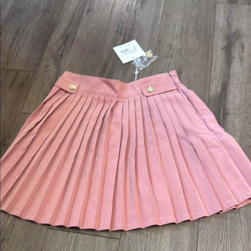 Pink Pleated Mini Skirt Missguided US 4